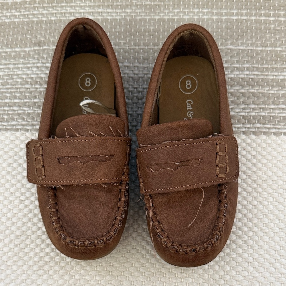 Cat & Jack Brown Kids Moccasins